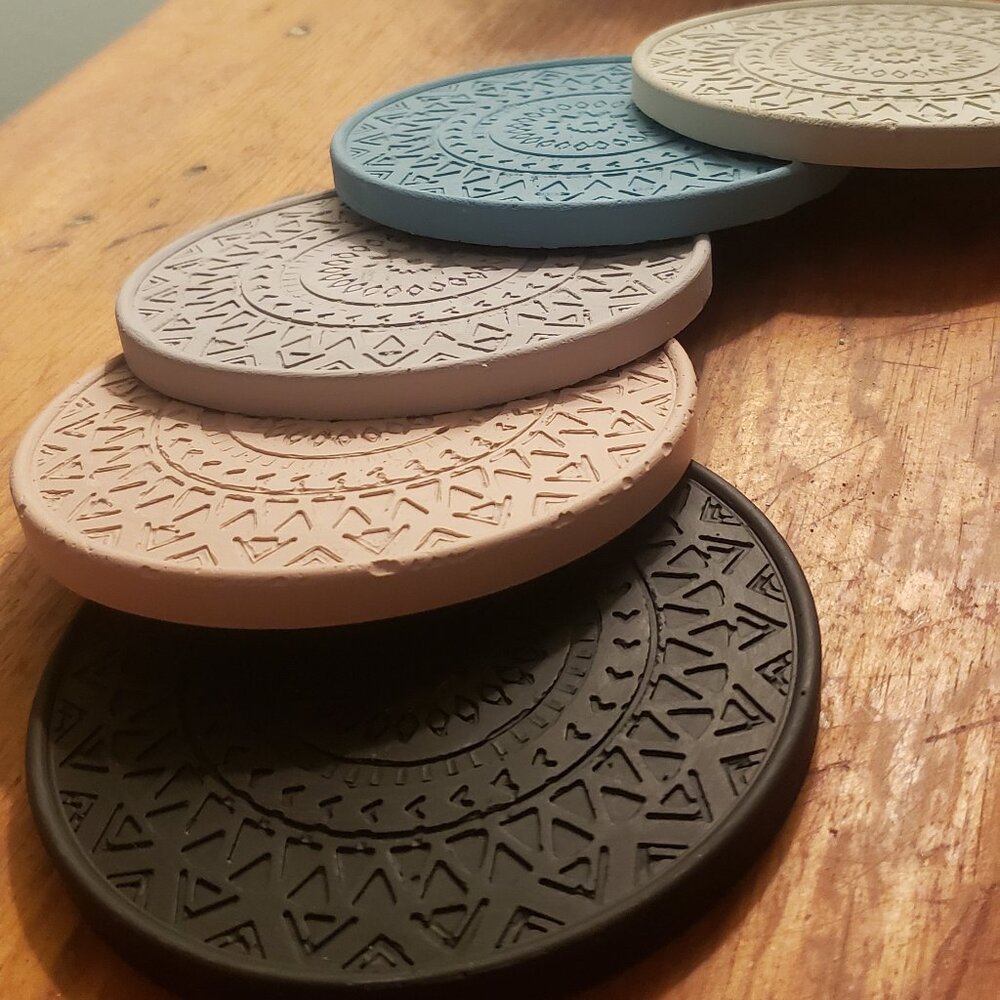 Mandala Coaster Set - Picture 3 of 4